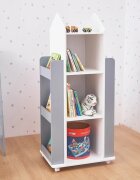 Ginger Home Organizator pentru jucarii si carti tip raft rotativ cu 4 nivele Rocket