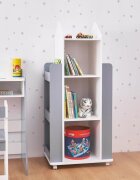 Ginger Home Organizator pentru jucarii si carti tip raft rotativ cu 4 nivele Rocket
