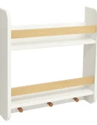Ginger Home Raft 2in1 organizator jucariicartiaccesorii si cuier pentru copii Wall Storage Albrealizat din lemn