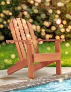 Ginger Home Scaun tip sezlong de gradina din lemn Adirondack