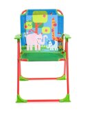 Ginger Home Scaunel pliabil pentru copii Multicolorsarcina maxima 30kgcadru metalic robust si cotiereutilizare camera copiilor balcon gradina picnic si plaja