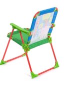 Ginger Home Scaunel pliabil pentru copii Multicolorsarcina maxima 30kgcadru metalic robust si cotiereutilizare camera copiilor balcon gradina picnic si plaja