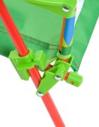 Ginger Home Scaunel pliabil pentru copii Multicolorsarcina maxima 30kgcadru metalic robust si cotiereutilizare camera copiilor balcon gradina picnic si plaja