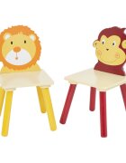 Ginger Home Set masuta cu 2 scaunele din lemn Animals