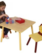 Ginger Home Set masuta cu 2 scaunele din lemn Animals