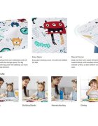 Ginger Home Set masuta cu 2 scaunele din lemn Monsters