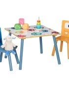 Ginger Home Set masuta cu 2 scaunele din lemn Monsters
