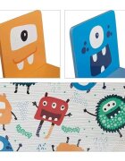 Ginger Home Set masuta cu 2 scaunele din lemn Monsters