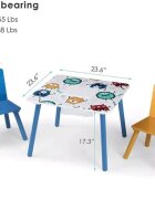 Ginger Home Set masuta cu 2 scaunele din lemn Monsters