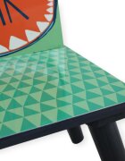 Ginger Home Set masuta cu 2 scaunele din lemn pentru activitati si servire masa Dinosaur