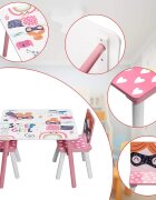 Ginger Home Set masuta cu 2 scaunele din lemn Super Girl