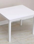 Ginger Home Set masuta cu 4 scaunele din lemn Albmargini rotunjitedesign scandinav elegantpotrivit pentru luat masaactivitatitemegradinitaafter school