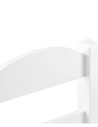 Ginger Home Set masuta cu 4 scaunele din lemn Albmargini rotunjitedesign scandinav elegantpotrivit pentru luat masaactivitatitemegradinitaafter school