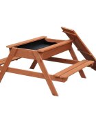 Ginger Home Set masuta de gradina cu bancute din lemn si cutie pentru nisip