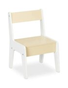 Ginger Home Set masuta tip birou cu scaunel din lemn pentru scrisdesenat AlbGalben