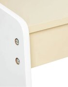 Ginger Home Set masuta tip birou cu scaunel din lemn pentru scrisdesenat AlbGalben