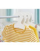 Ginger Home Suport pentru haine copii AlbGri cu raft depozitarepolitacuier si bara pentru umerase