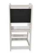 Ginger Home Turn de invatare din lemn pin si MDF design Montessori Tower cu tabla si inaltime reglabilamargini si colturi rotunjite pentru siguranta maximastructura stabila in forma Adimensiune 40x44x90 cm