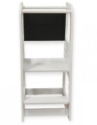 Ginger Home Turn de invatare din lemn pin si MDF design Montessori Tower cu tabla si inaltime reglabilamargini si colturi rotunjite pentru siguranta maximastructura stabila in forma Adimensiune 40x44x90 cm