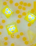 Glo Pals Jucarie senzoriala luminoasa de baie Alex Glo Cube galben