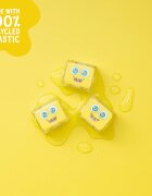 Glo Pals Jucarie senzoriala luminoasa de baie Alex Glo Cube galben