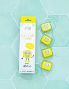 Glo Pals Jucarie senzoriala luminoasa de baie Alex Glo Cube galben