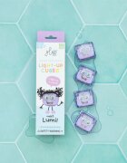 Glo Pals Jucarie senzoriala luminoasa de baie Lumi Glo Cube mov