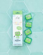 Glo Pals Jucarie senzoriala luminoasa de baie Pippa Glo Cube verde