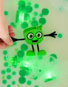 Glo Pals Jucarie senzoriala luminoasa de baie Pippa Glo Pal verde