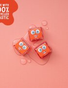 Glo Pals Jucarie senzoriala luminoasa de baie Sammy Glo Cube rosu