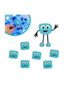 Glo Pals Set jucarii senzoriale luminoase pentru baie Blair Glo Pal albastru