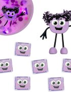 Glo Pals Set jucarii senzoriale luminoase pentru baie Lumi Glo Pal mov
