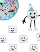 Glo Pals Set jucarii senzoriale luminoase pentru baie Party Glo Pal multicolor