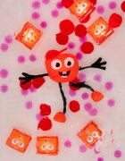 Glo Pals Set jucarii senzoriale luminoase Sammy Glo Pal rosu