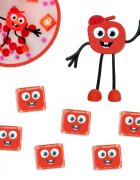 Glo Pals Set jucarii senzoriale luminoase Sammy Glo Pal rosu