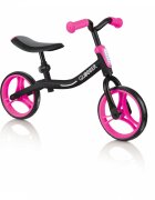 Globber Bicicleta copii fara pedale Go Bike Roz 8.5 inch scaun reglabil pe 3 nivele de inaltime 33-37 cm 2-5 ani greutate maxima 20 kg stickere reflectorizante pe ghidon cadru foarte usor si robust