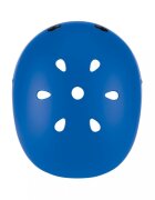Globber Casca protectie PRIMO cu lumini interior EPS si 11 orificii de ventilatie culoare albastra