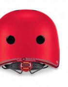 Globber Casca protectie PRIMO cu lumini interior EPS si 11 orificii de ventilatie culoare rosu