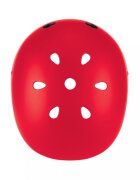 Globber Casca protectie PRIMO cu lumini interior EPS si 11 orificii de ventilatie culoare rosu