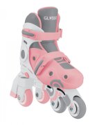 Globber Role Initiere reglabile 2 in 1 masura 26-29 rulmenti ABEC 9 culoare roz pal