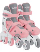 Globber Role Initiere reglabile 2 in 1 masura 26-29 rulmenti ABEC 9 culoare roz pal