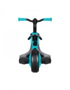 Globber Tricicleta pentru copii Explorer 4 in 1 Turquoise cu control parental de la 10 luni parasolar anti UV ajustabil suport de picioare detasabil scaun ajustabil pe inaltime