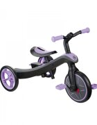 Globber Tricicleta pentru copii Explorer 4 in 1 Violet cu control parental de la 10 luni parasolar anti UV ajustabil suport de picioare detasabil scaun ajustabil pe inaltime