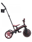 Globber Tricicleta pentru copii Explorer Roz Pal 4 in 1 pliabila maner pentru controlul directiei scaun ajustabil pe inaltime suport pentru picioare roti din cauciuc Eva sistem roata libera de la 10 luni