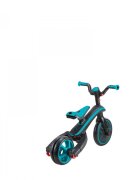 Globber Tricicleta pentru copii Explorer Turquoise 4 in 1 pliabila maner pentru controlul directiei scaun ajustabil pe inaltime suport pentru picioare roti din cauciuc Eva sistem roata libera de la 10 luni