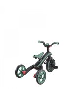 Globber Tricicleta pentru copii Explorer Verde Pal 4 in 1 pliabila maner pentru controlul directiei scaun ajustabil pe inaltime suport pentru picioare roti din cauciuc Eva sistem roata libera de la 10 luni