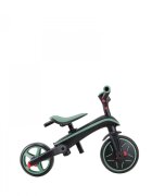Globber Tricicleta pentru copii Explorer Verde Pal 4 in 1 pliabila maner pentru controlul directiei scaun ajustabil pe inaltime suport pentru picioare roti din cauciuc Eva sistem roata libera de la 10 luni