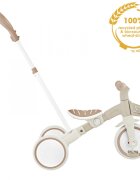 Globber Tricicleta pentru copii Plus 3 in 1 ecologic bara de impins si ghidaj pentru parinti scaun ajustabil functie free wheel si cosulet transport