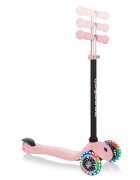 Globber Trotineta 3 in 1 Go-Up Sporty Roz Pastel roti Led scaun maner parinte ghidon reglabil greutate admisa 50 kg