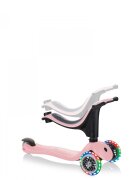 Globber Trotineta 3 in 1 Go-Up Sporty Roz Pastel roti Led scaun maner parinte ghidon reglabil greutate admisa 50 kg